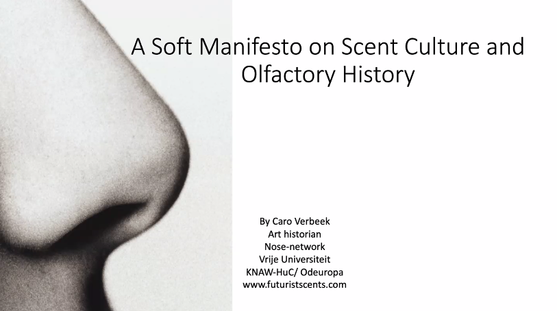 A soft manifesto on smell culture and history - Caro Verbeek