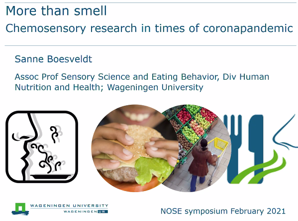 More than smell Chemosensory research in times of coronapandemic - Sanne Boesveldt
